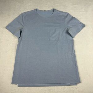Lululemon Chest Pocket Relaxed Fit Oxford Tee T-Shirt Light Blue Men’s Large